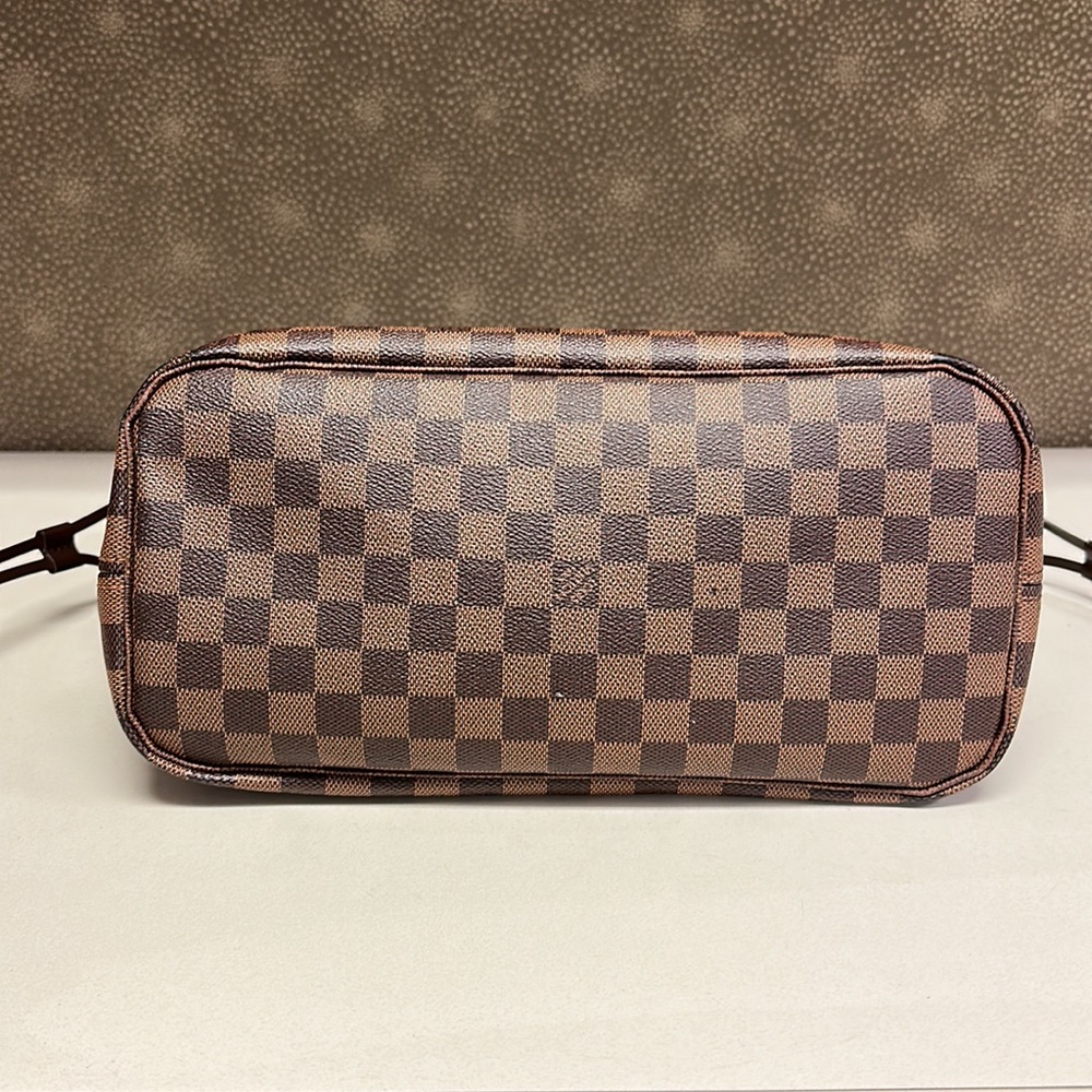 🔥🔥🔥Authentic Louis Vuitton Damier Ebene Neverfull MM Tote Shoulder Bag - Picture 8 of 16